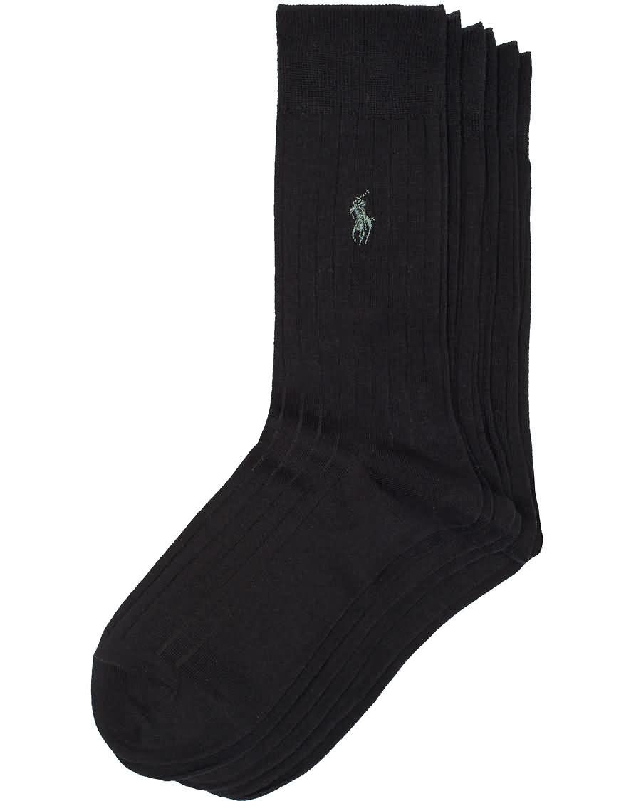 polo ralph lauren 3-pack egyptian cotton sock black Engros Engros zuyac